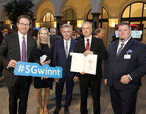 �bergabe Zuwendungsurkunde 5G