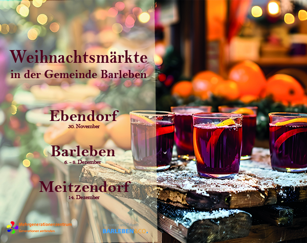 Weihnachtsmärkte in der Gemeinde Barleben