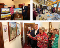 Ausstellungser�ffnung Kollage