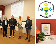 Bilderkollage Auszeichnung familienfreundliches Unternehmen