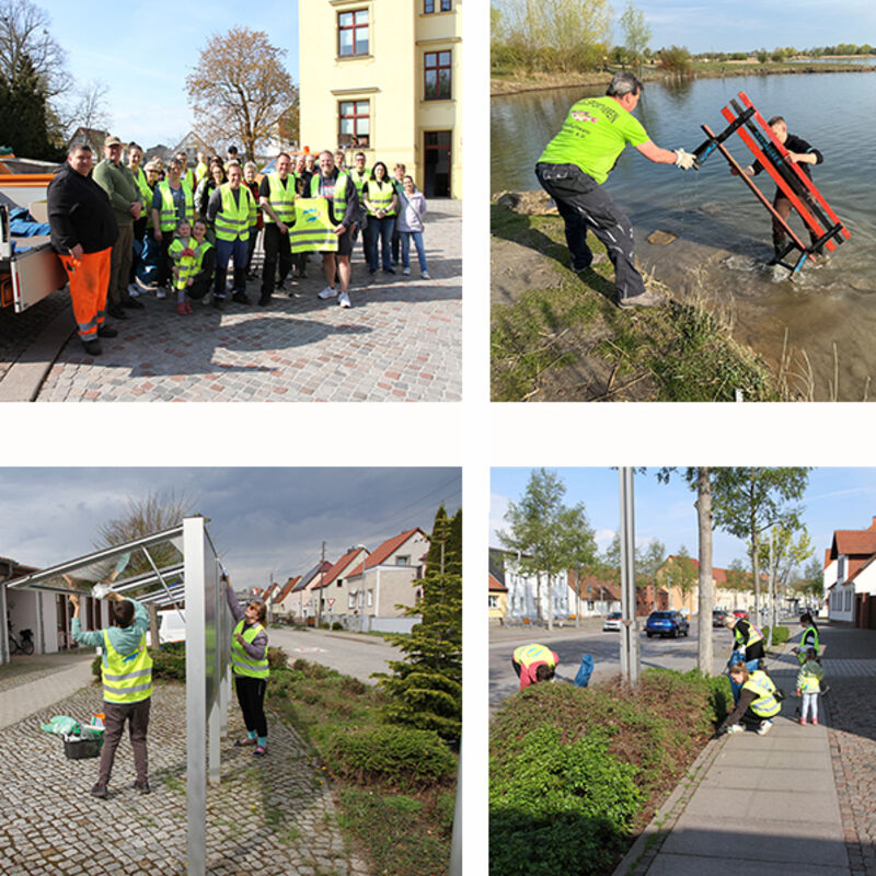 GB putzt sich Bilderkollage