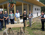 Richtfest f&uuml;r neues Informationszentrum am Jersleber See